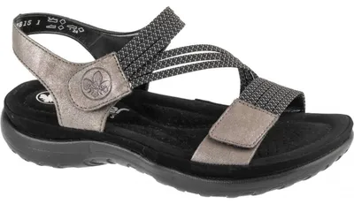 Produktbild von Rieker - Damen Sandalen, gestreift, Kunststoff PP5526 (38 EU) (Grau)