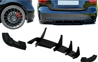 Obrázek produktu pro Rozšiřující difuzor nárazníku pro Mercedes třídy A W176 A45 15-18.