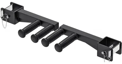 Image de Accessoire de barre de traction pour rack de musculation - Poignées antidérapantes, capacité de 500 lb
