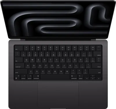 Produktbild von APPLE MRX33D/A MacBook Pro 35,97cm 14,2Zoll M3 Pro Chip mit 11-Core CPU und 14-Core GPU 18GB gem. RAM 512GB SSD DE - Schwarz