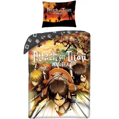 Produktbild von Zestaw do sypialni dziecięcej Attack on Titans AOT-6546BL