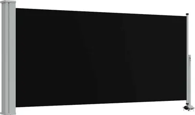 Image de vidaXL Marquise latérale extensible 120x300 cm Noir