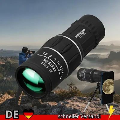 Produktbild von CAOX 16x52 Monokular-Teleskop Hochleistungs-Doppelfokus Optischer Zoom
