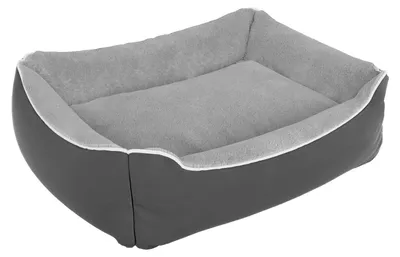 Image de Lit pour chiens et chats, gris, 62 x 50 x 17 cm