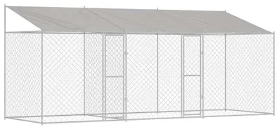 Produktbild von Hundebox - Hundekäfig - Außenkennel - Hundezwinger - Hundehütte - Verzinkter Stahl