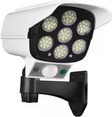 Image de Apt Solar Lamp 77 Led Dummy Camera White