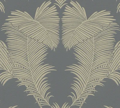 Produktbild von A.S. Création Palmentapete Trendwall 2 tropische Tapete Vliestapete metallic schwarz 10,05 m x 0,53 m