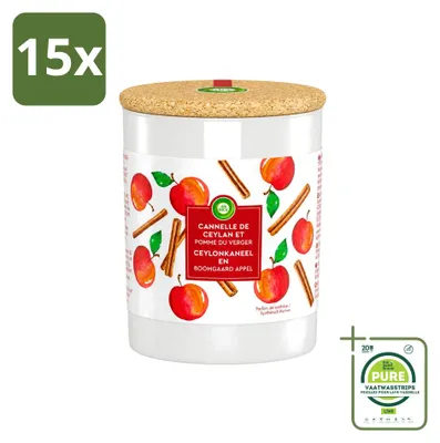 Produktbild von 15 x Air Wick Duftkerze Kaneel & Obstgarten Apfel 185g - Großpackung - 15 Stücke