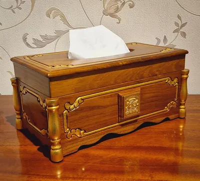Immagine prodotto di Casa Padrino - Scatola per fazzoletti barocca - Scatola per fazzoletti marrone/oro - Italy