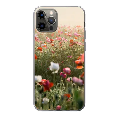 Produktbild von MuchoWow® Handyhülle Schutzhülle Hülle für iPhone 13 Pro Mohn - Farben - Pastell Silikon Softcase Handy Hülle - Handy-Tasche