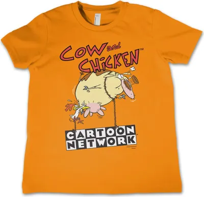Produktbild von Cow and Chicken Balloon Kids T-Shirt - 8Years-M - Orange
