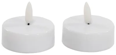 Immagine prodotto di Set di 2 candele LED a luce diurna bianche, Ø 6x4,5 cm