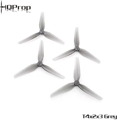 Produktbild von HQ Durable Dreiblatt Propeller T4X2X3 Grau 4 Stück PC 4 Zoll