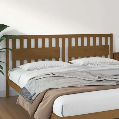 Produktbild von vidaXL Kopfteil Honigbraun 205,5x4x100 cm Massivholz Kiefer - Kopfteil - Kopfteile - Bettkopfteil - Holzkopfteil