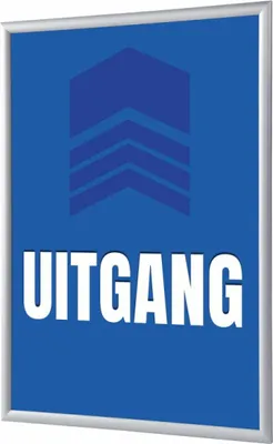 Produktbild von Showdown Klapprahmen - DIN A1 - Komplett-Set - Uitgang Niederländisch - Blau/Silber