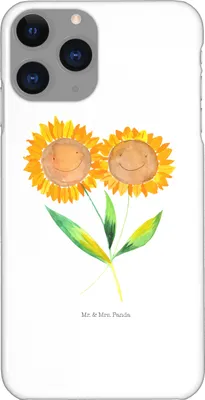 Produktbild von Mr. & Mrs. Panda Iphone 11 Pro Handyhülle Blume Sonnenblume - Weiß - Geschenk, Vertrauen, Handy Case, Zusammen, Sonnenblumen, Freundin, Garten, Premium Kunststoff