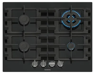 Immagine prodotto di Piano cottura a gas nero da 59 cm e 7800 w Siemens EN6B6HK40