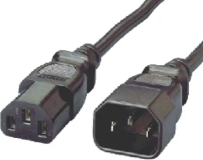 Produktbild von Equip Hochwertiges Netzkabel, C13 auf C14, 1.8m, 1,8 m, C13-Koppler, C14-Koppler