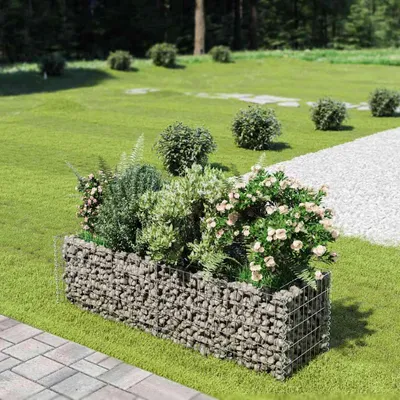 Produktbild von vidaXL Gabionen-Hochbeet Verzinkter Stahl 180×50×50 cm
