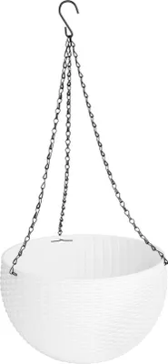 Immagine prodotto di Vaso Strend Pro Modern, sospeso, bianco, 26x16 cm, con catena e gancio