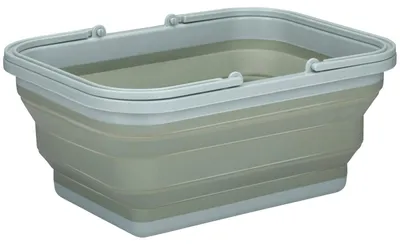 Produktbild von Faltbarer Waschekorb/Tragekorb - 19 l - grun - 38 x 28 x 18 cm