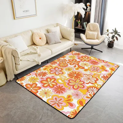 Immagine prodotto di Tappeto con motivo floreale vintage, 100 x 150 cm