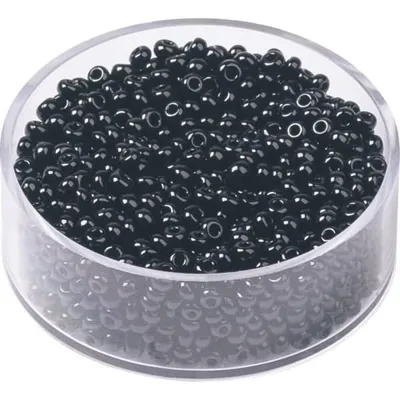 Produktbild von KNORR prandell 213104613 Böhmische Rocailles Ø 2,5 mm schwarz