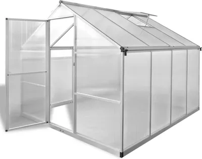 Produktbild von Gewächshaus mit Fundament Verstärkt Aluminium 6,05 m²