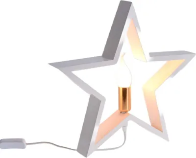 Obrázok produktu pre Vianočná sviečka STAR v tvare hviezdy, biela, 35 cm