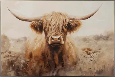 Produktbild von ArtUniverse Leinwandbild Highlands 82,5 x 122,5 cm