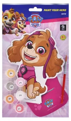 Produktbild von Malset zum Ausmalen nach Zahlen, Paw Patrol Figur, Modellnummer RK8050-03