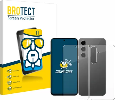 Produktbild von BROTECT Schutzglas für Samsung Galaxy S24 FE (Display+Rückseite) Schutzfolie Panzer Folie Glas Display Schutz klar