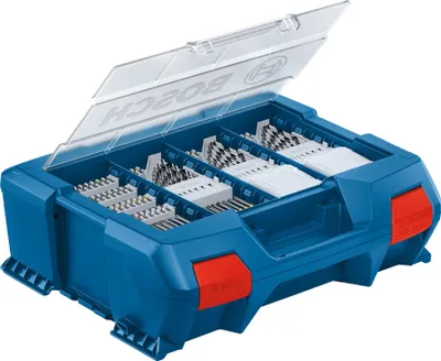Zdjęcie produktu dla Walizka narzędziowa Bosch L-Case Pick & Click Professional ( 1600A026W3 ) + 82-częściowy zestaw bitów i wierteł