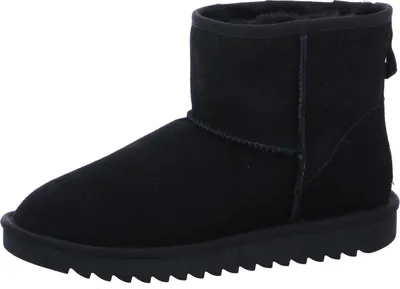 A black boot on a white background.