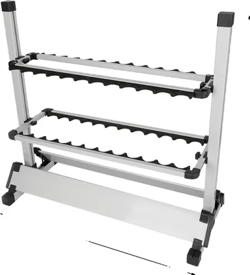 Obrázek produktu pro Držák na rybářské pruty, pojme 24 prutů, lehká hliníková slitina, MULTI