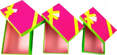 Produktbild von Geschenkboxen Set 3 Stück mit Schleife - Dekorative Schachteln in verschiedenen Größen