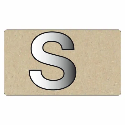 Immagine prodotto di Specchio ornamenti lettera maiuscola S