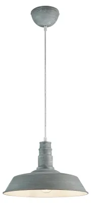 Zdjęcie produktu dla Lampa wisząca WILL szara 1xE27x60W metal wym:150x36x36cm IP20 RL