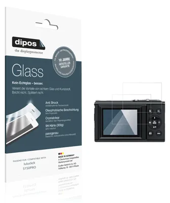 Produktbild von 2x Schutzfolie für luluckck S150PRO - Anti-Shock 9H Folie dipos Glass Kunststoffglas