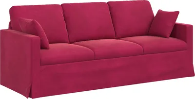 Obrázok produktu pre vidaXL Pohovka vínovočervená 198 x 78 x 80 cm zamatová