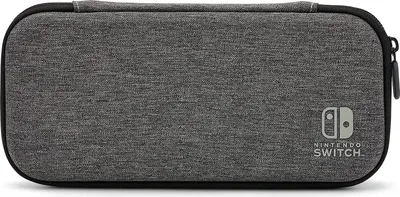 Produktbild von PowerA 1522651-01, Hartschalenkoffer, Nintendo, Anthrazit, Nintendo Switch, Nintendo Switch Lite, Nintendo Switch OLED, Staubresistent, Kratzresistent, Reißverschluss