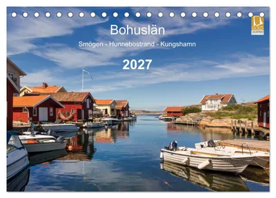 Immagine prodotto di Bohuslän. Smögen - Hunnebostrand - Kungshamn (calendario da tavolo 2027, formato DIN A5 orizzontale), calendario mensile CALVENDO