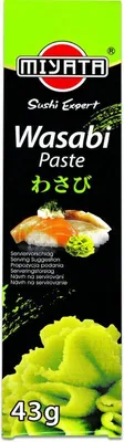 Produktbild von MIYATA Wasabi Paste in Tube 43g | Wasabipaste | Meerrettich-Paste mit Wasabi | Sushi, Sashimi Gewürz