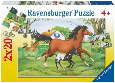 Produktbild von Welt der Pferde - 2X 20 Teile Puzzle