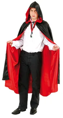 Produktbild von Wendeumhang Satin Umhang mit Kapuze Halloween Karneval Kostüm unisize