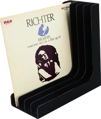 Immagine prodotto di VDD LP Standard - Sistema di archiviazione per LP - Mobile porta LP - Mobile porta dischi - Nero