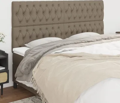 Produktbild von Kopfteile 4 Stk. Taupe 100x7x78/88 cm Stoff , Kopfteile Design 2024