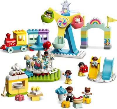 Produktbild von LEGO 10956 DUPLO Erlebnispark mit Jahrmarkt und Zug