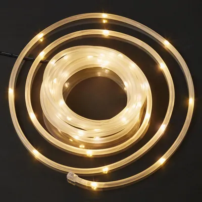Produktbild von Lichtschlauch LED Lichterkette matt 50 LEDs Deko Outdoor IP44 Garten Batterie