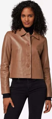 Produktbild von Damen Lederjacke Ricano CECILA – taupe / M